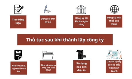 Cần làm gì sau khi thành lập công ty, doanh nghiệp